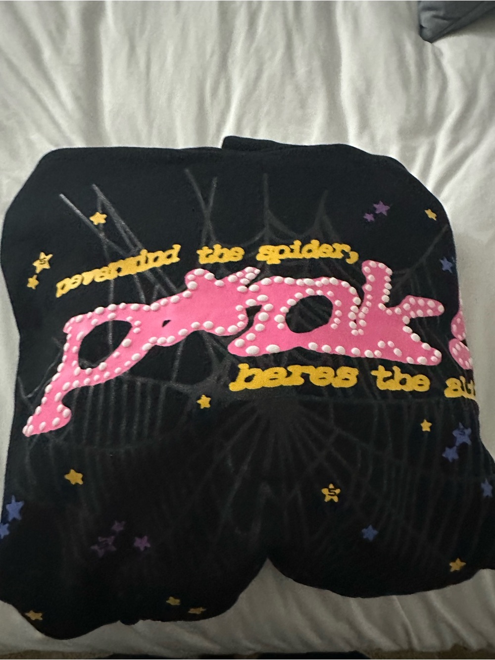 Sp5der hoodie never worn asking a low price